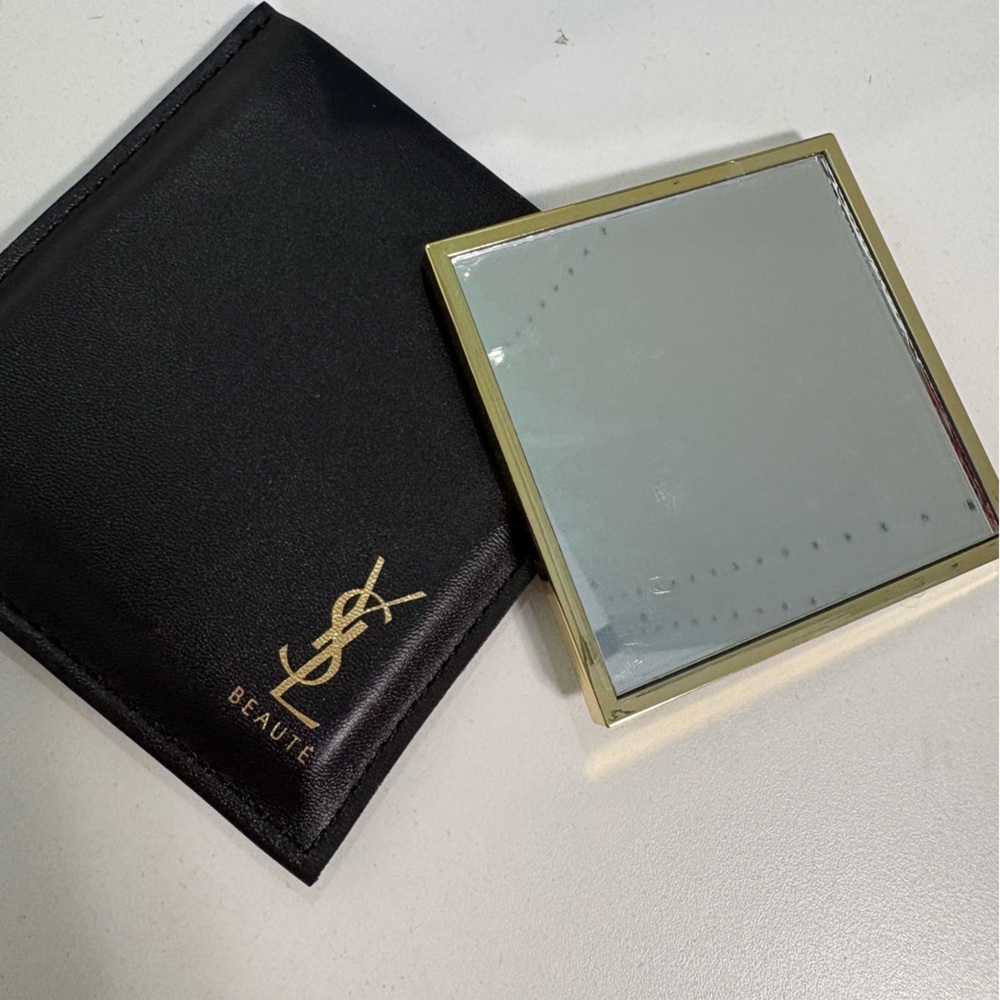YSL Beauté Black and Silver Compact Mirror - Picture 3 of 5
